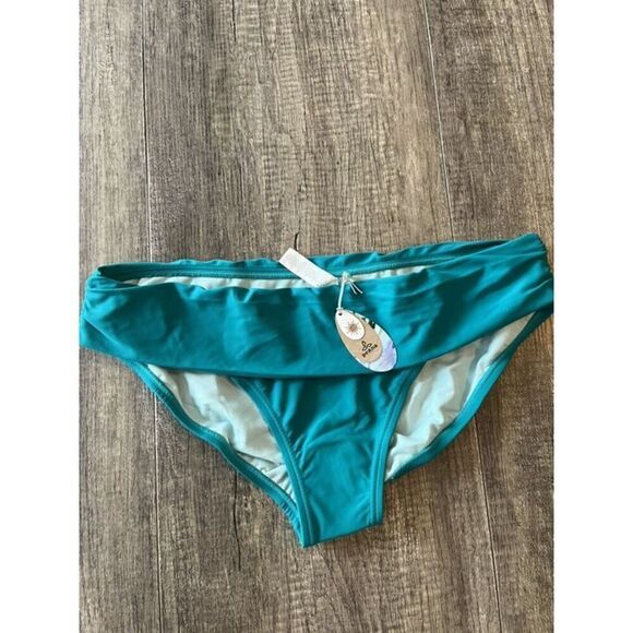 PrAna NWT UPF 50+ Lavana Bathing Suit Bottom Teal Dragonfly XL - Picture 1 of 5